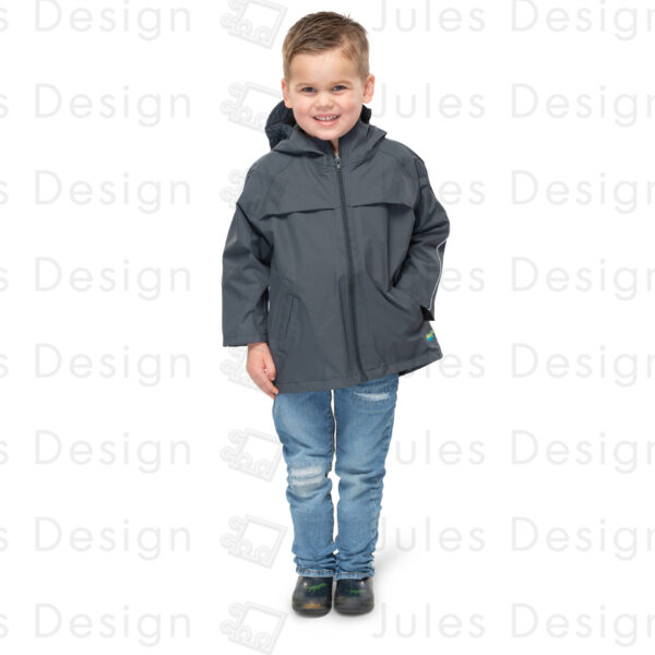 Splashy Nylon Rain Coat - Image 3