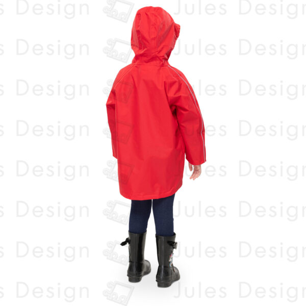 Splashy Nylon Rain Coat - Image 5