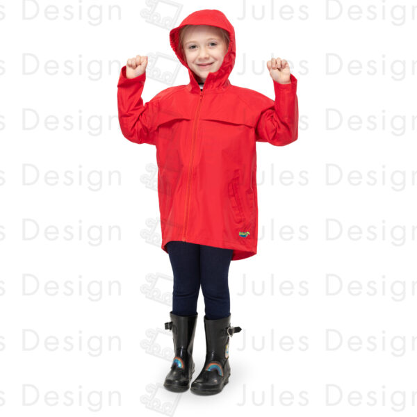 Splashy Nylon Rain Coat - Image 4